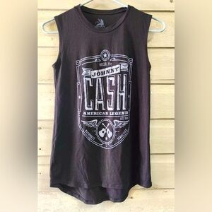 NWOT Black Johny Cash Sleeveless Shirt, Size Small